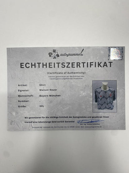 Bayern München Shirt Manuel Neuer signiert Autogramm Adidas 3XL