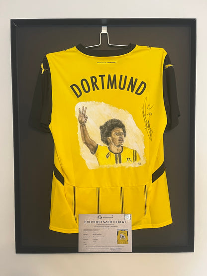 Borussia Dortmund jersey portrait karim adeyemi hand painted puma l