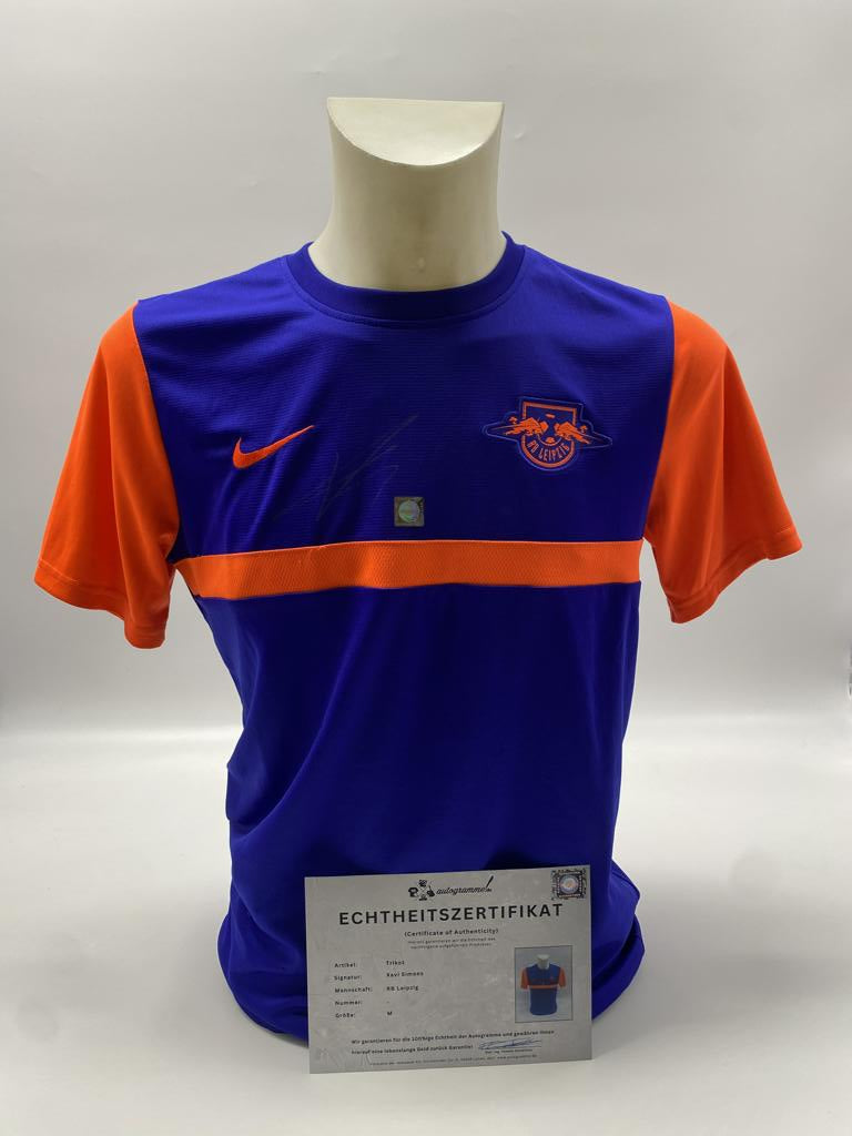 RB Leipzig Trikot Xavi Simons signiert COA Autogramm Fußball Nike M