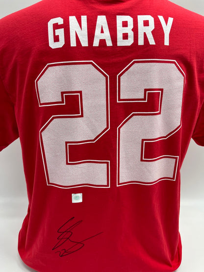 Bayern München T-Shirt Serge Gnabry signiert Autogramme COA Neu L