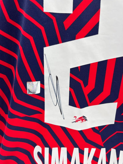 RB Leipzig Trikot Mohamed Simakan signiert COA Autogramm Fußball Nike XL