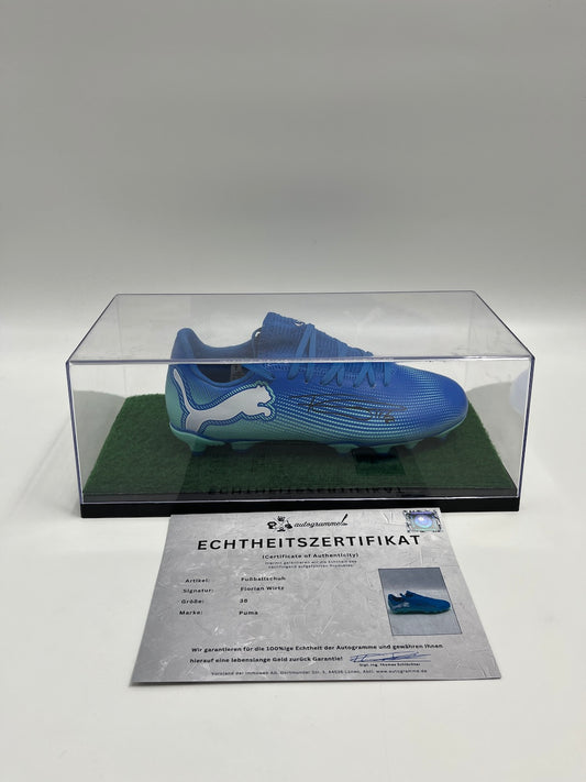 Fußballschuh Florian Wirtz signiert Fußball Bundesliga Puma 38