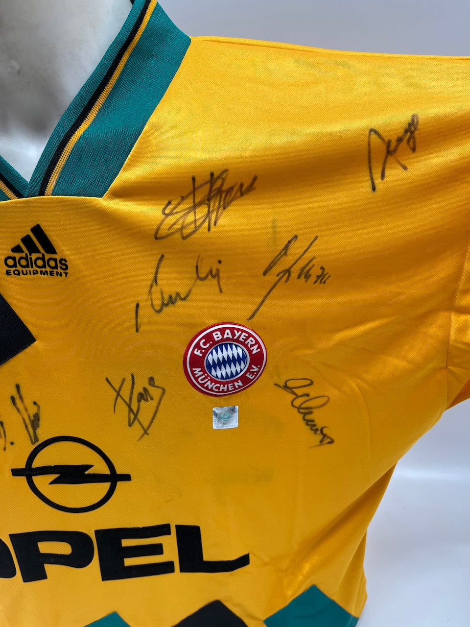 Bayern München Trikot 1995/1996 Teamsigniert Bundesliga COA Adidas XL