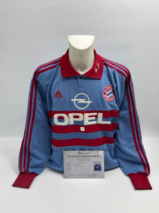 Bayern München Torwarttrikot 1998/1999 Teamsigniert Bundesliga COA Adidas XL