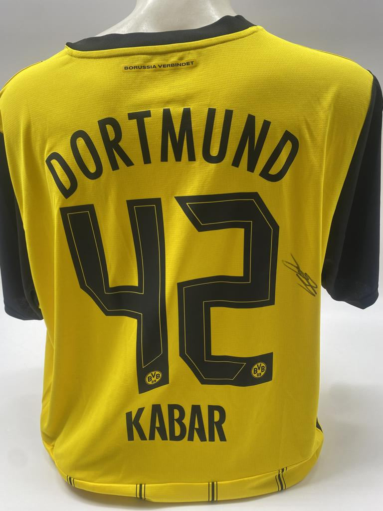 Borussia Dortmund jersey signed by Almugera Kabar, new Puma XXL