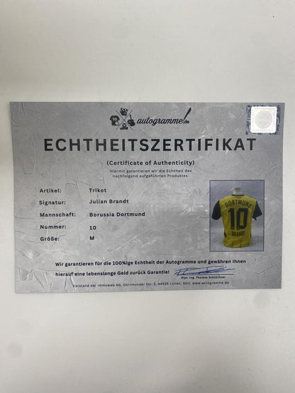 Borussia Dortmund Authentic Trikot Julian Brandt signiert BVB neu Puma M