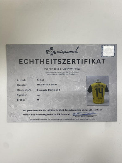 Borussia Dortmund Authentic Trikot Maximilian Beier signiert BVB neu Puma M
