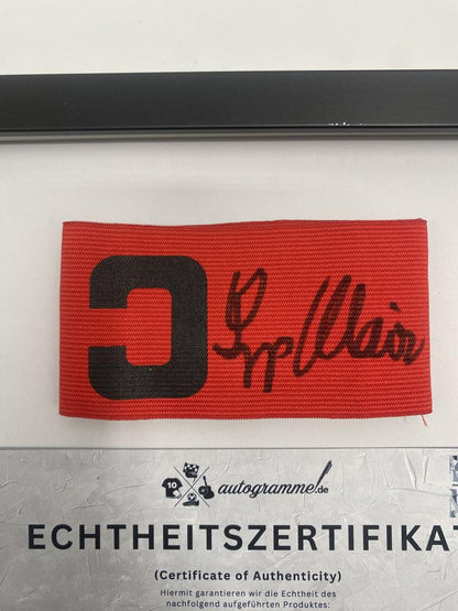 Kapitänsbinde Sepp Maier signiert im Rahmen DFB Fußball COA  Autogramm