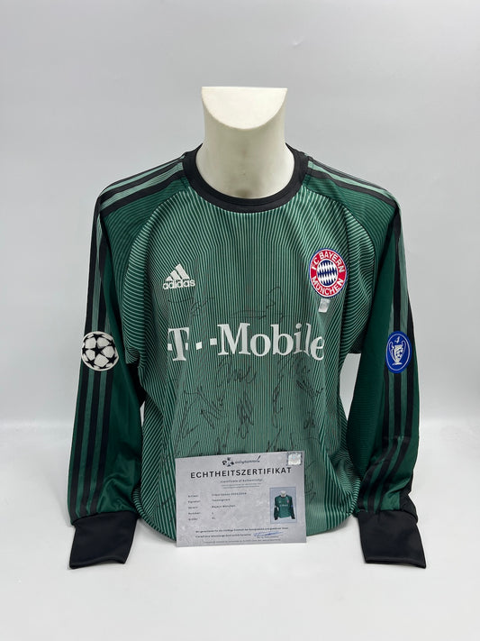 Bayern München Torwarttrikot 2003/2004 Teamsigniert Bundesliga COA Adidas XL