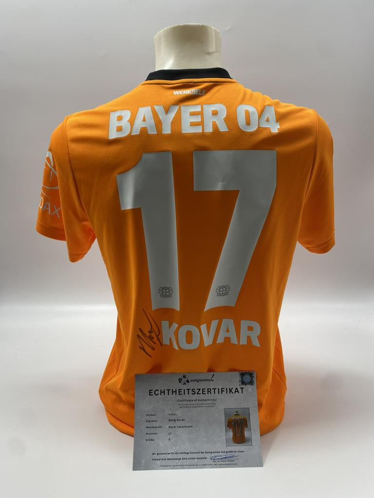 Bayer Leverkusen Trikot Matěj Kovář signiert Autogramm Castore S