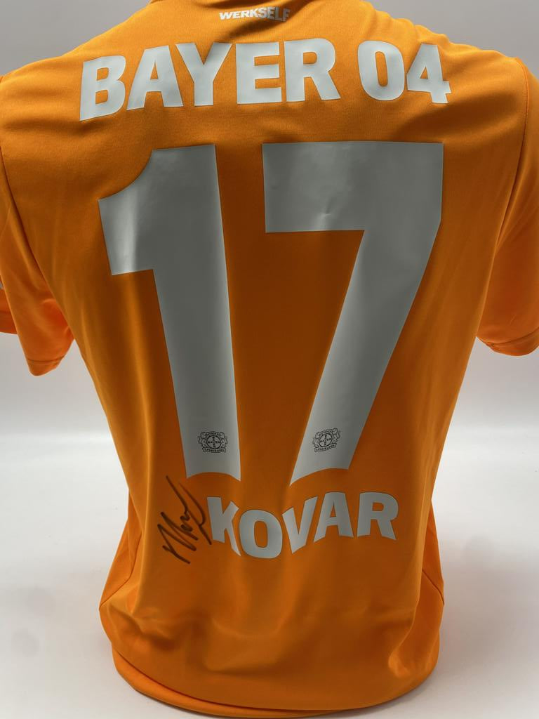 Bayer Leverkusen Trikot Matěj Kovář signiert Autogramm Castore S
