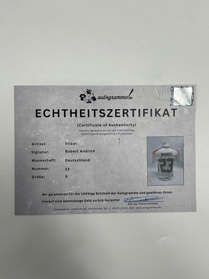 DFB Trikot Robert Andrich signiert Autogramme Deutschland Adidas S
