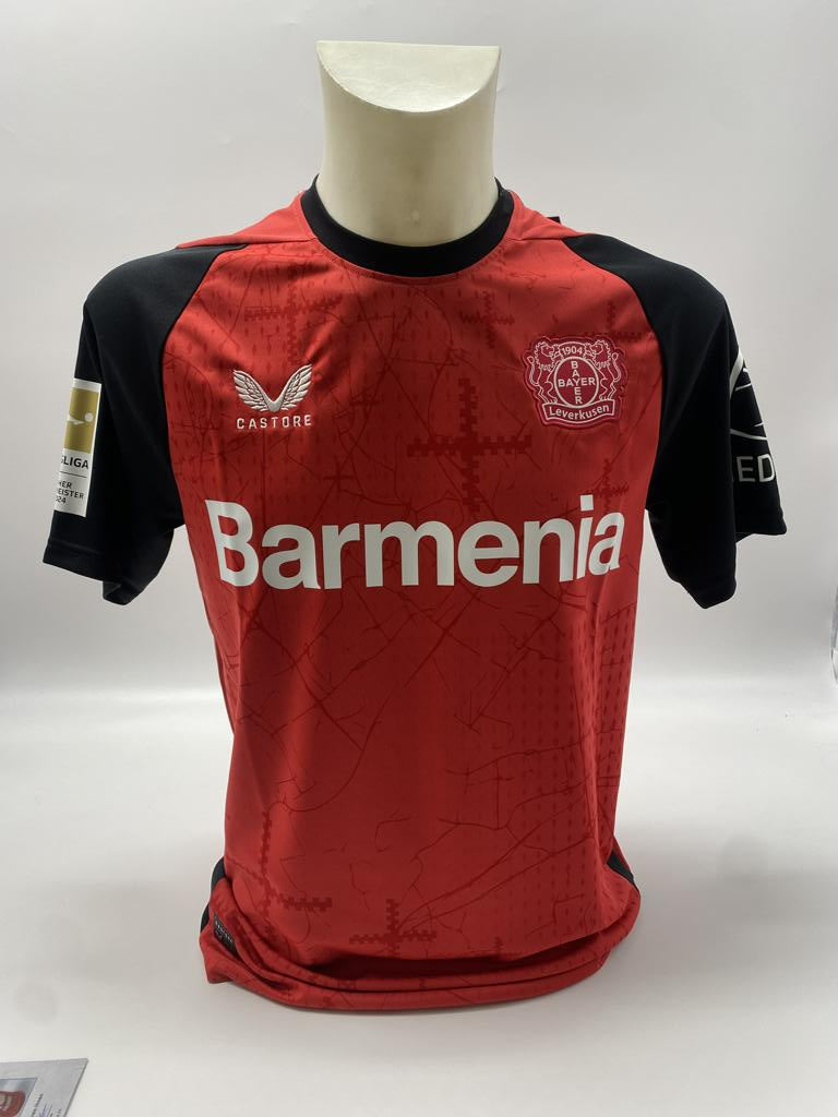 Bayer Leverkusen Trikot Arthur signiert Autogramm Castore COA S