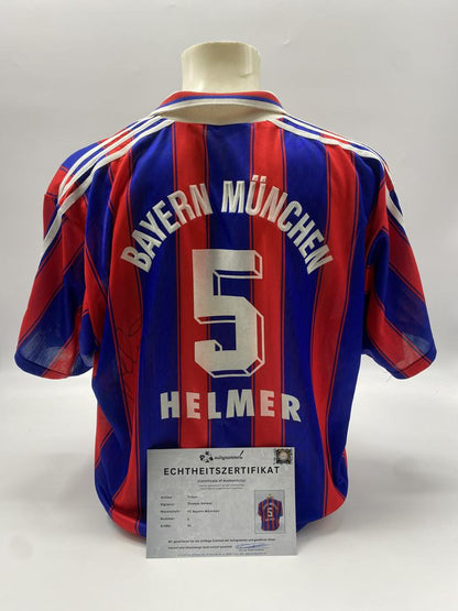Bayern Munich jersey signed by Thomas Helmer, Adidas XL
