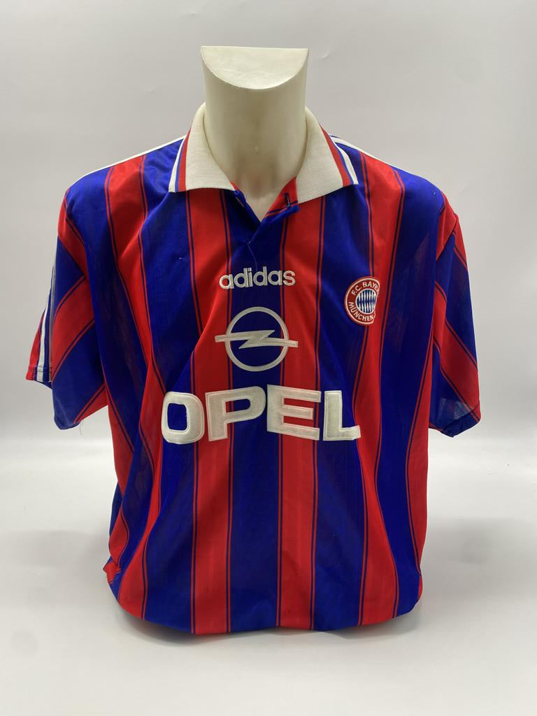 Bayern München Trikot Thomas Helmer signiert Autogramm Adidas XL