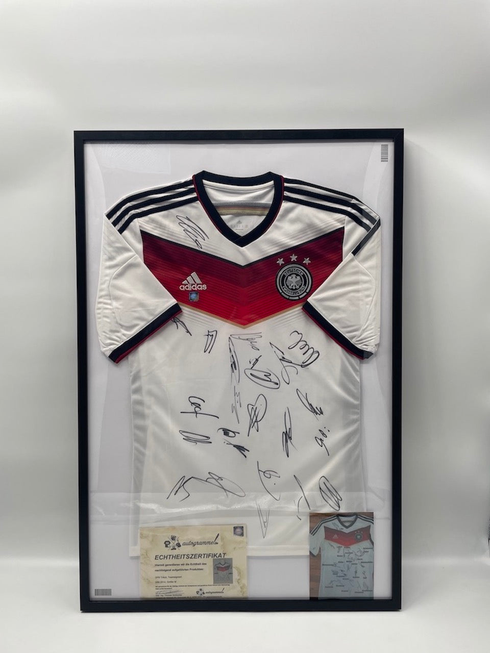 FC Bayern Shirt Markus Schupp signiert Adidas COA Deutschland DFB Autogramm S