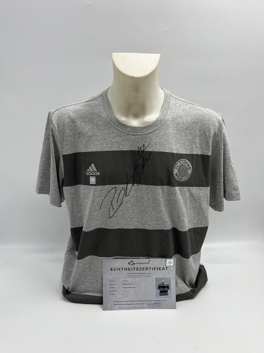 Bayern München T-Shirt Arjen Robben signiert Autogramme Bundesliga COA XL