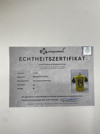 Borussia Dortmund Authentic Trikot Maximilian Beier signiert BVB neu M Puma