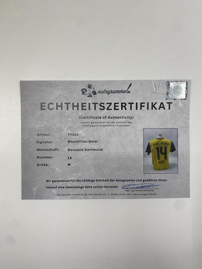 Borussia Dortmund Authentic Trikot Maximilian Beier signiert BVB neu Puma M