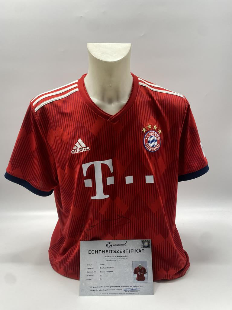 Bayern München Trikot Gianluca Gaudino signiert Autogramm Adidas COA XL