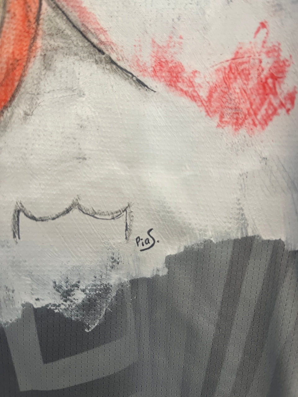 Sevilla FC Shirt Portrait Ivan Rakitic handgemalt und signiert Castore L