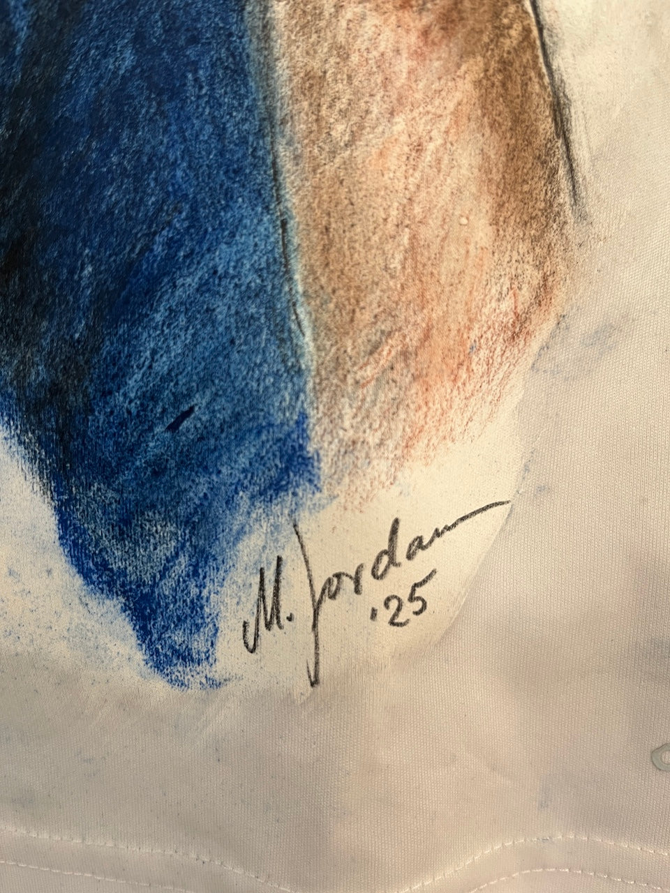 DFB jersey portrait of Joachim Löw, hand-painted and signed, Adidas 176