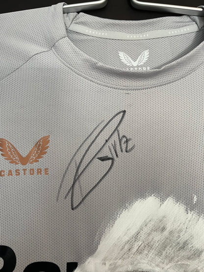 Leverkusen Shirt Portrait Florian Wirtz handgemalt und signiert Castore L