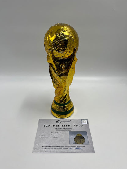 REPRODUCTION 2014 World Cup Trophy Franz Beckenbauer signed autograph