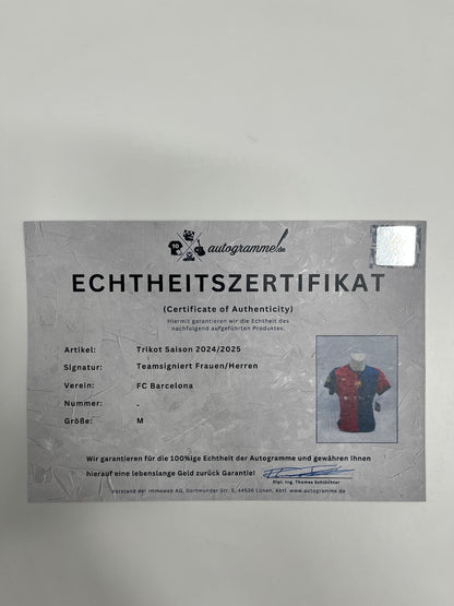 FC Barcelona x Coldplay Trikot 24/25 Teamsigniert limitiert Autogramm Nike M