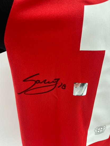 Bayer Leverkusen jersey signed by Alejo Sarco, autographed, Bundesliga M