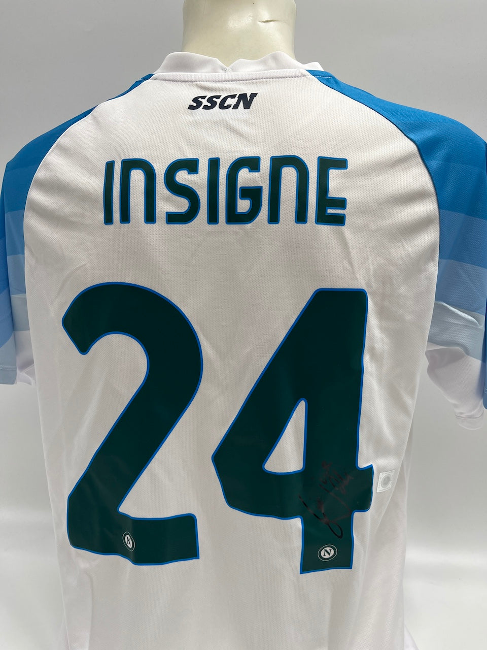 SSC Neapel Trikot Lorenzo Insigne signiert Italien Autogramm Fußball XL