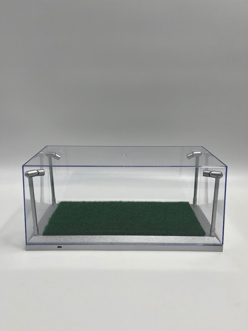 Football boot display case with LED lighting