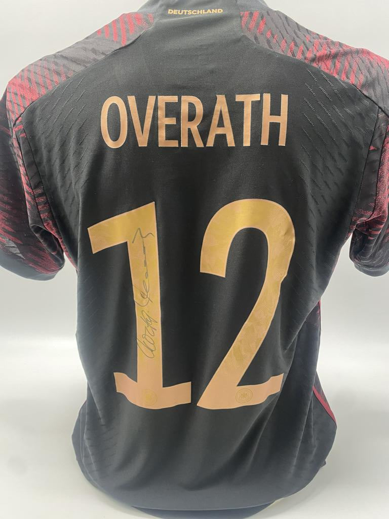 DFB Trikot Wolfgang Overath signiert Autogramm Adidas COA M