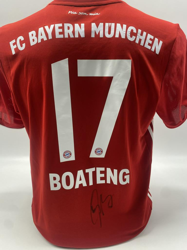 Bayern München Trikot Jerome Boateng signiert Autogramm Adidas COA M