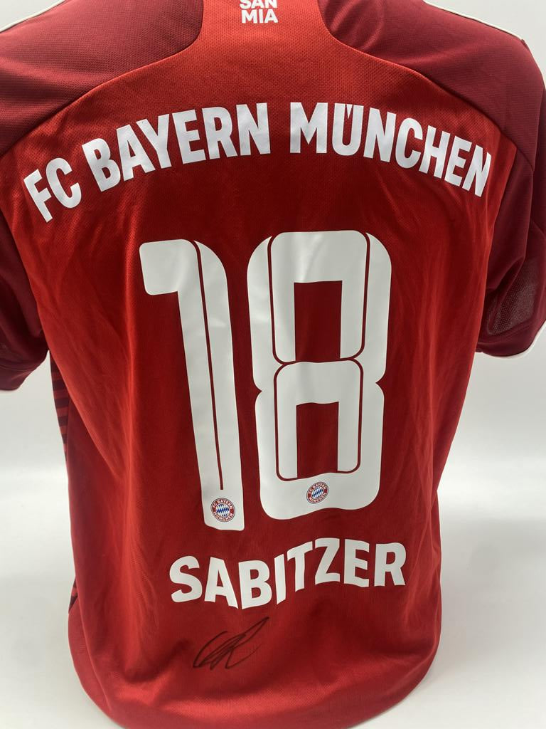 Bayern München Trikot Marcel Sabitzer signiert Autogramm Adidas COA M