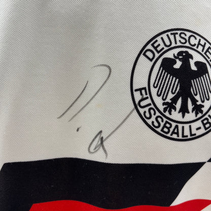 DFB Trikot Rudi Völler signiert Autogramme Adidas COA L