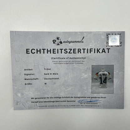 DFB Trikot Said El Mala signiert Autogramme Adidas COA neu M