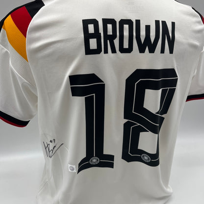 DFB Trikot Nathaniel Brown signiert Autogramme Adidas COA neu L