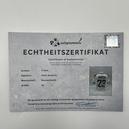 DFB Trikot Felix Nmecha signiert Autogramme Adidas COA neu XL