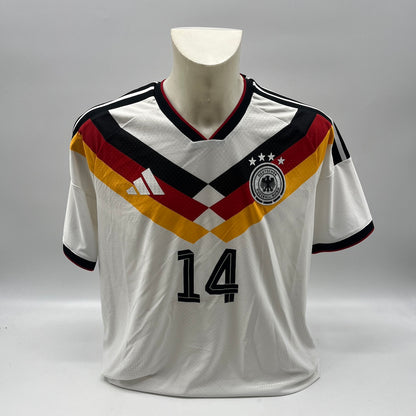 DFB Trikot WM 2026 Karim Adeyemi signiert Autogramm Adidas COA XL