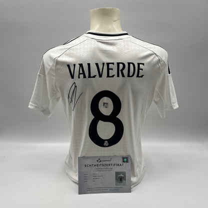 Real Madrid Trikot Federico Valverde signiert Autogramm Adidas COA 176