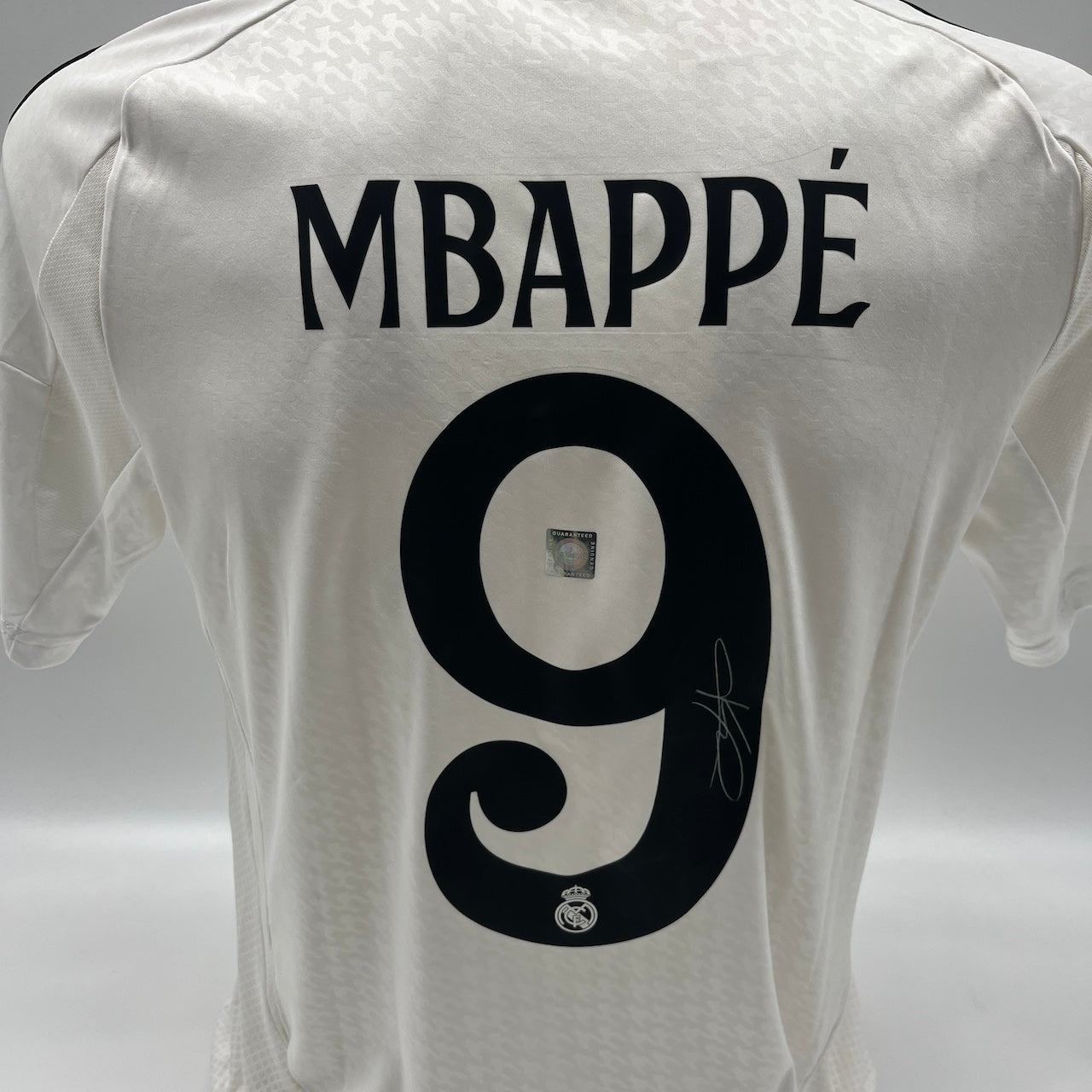 Real Madrid Trikot Kylian Mbappe signiert Autogramm Adidas COA 176