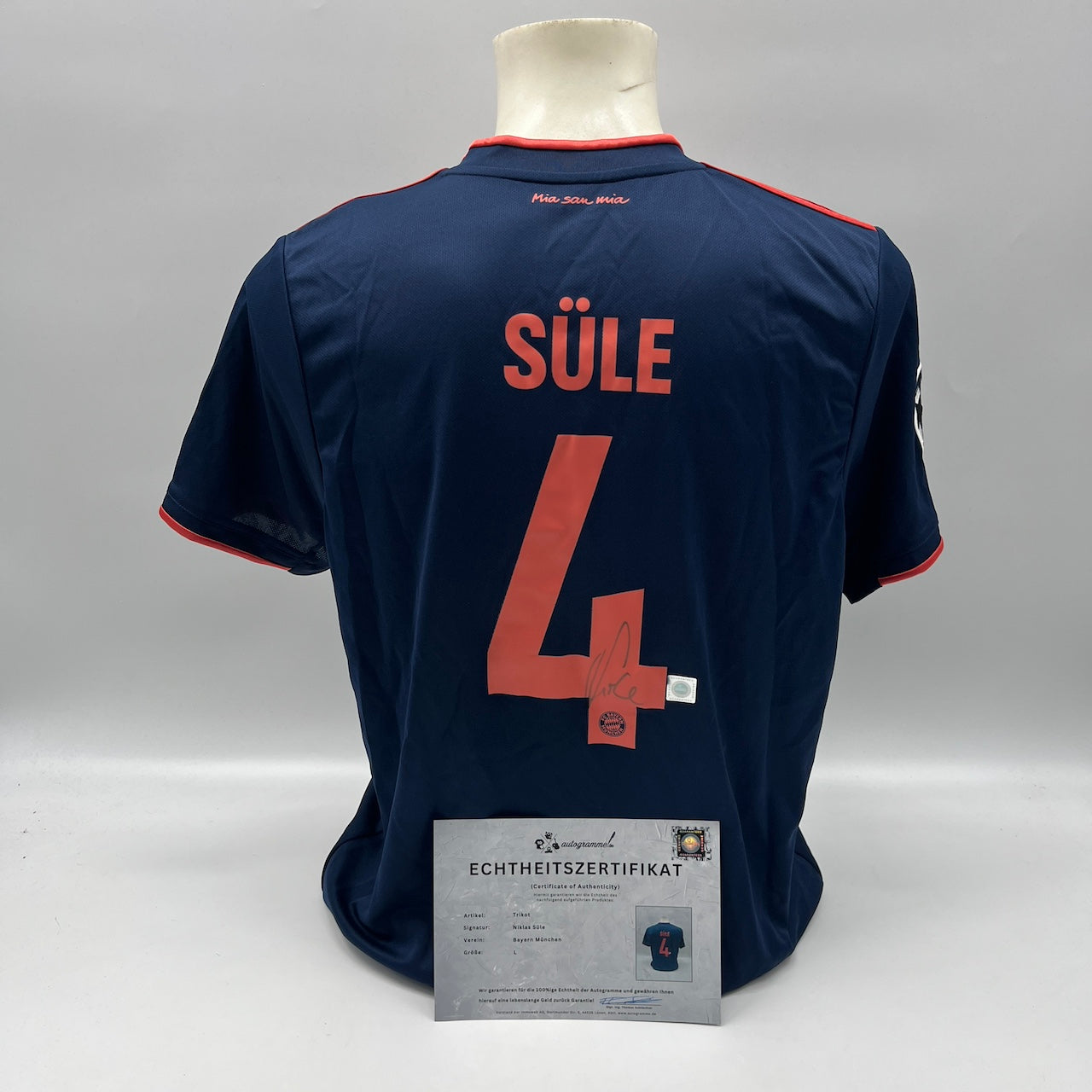 Bayern München Trikot Niklas Süle signiert Autogramm Adidas L