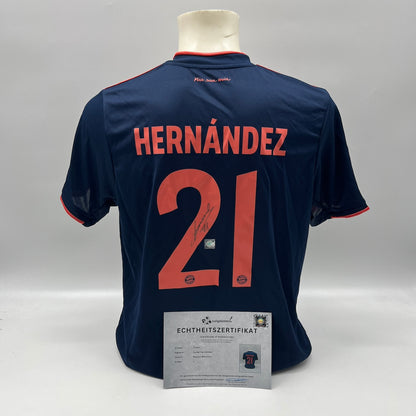 Bayern München Trikot Lucas Hernandez signiert Autogramm Adidas L