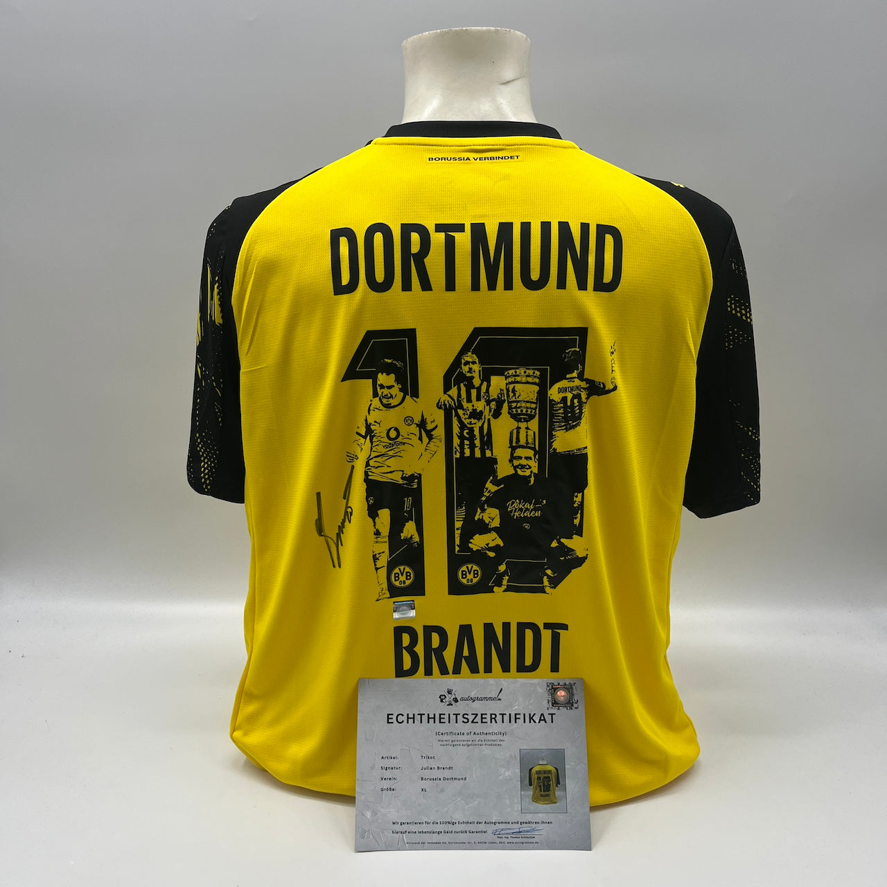 Borussia Dortmund Trikot signiert Julian Brandt BVB Puma Autogramm XL neu