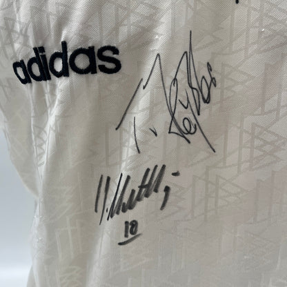 DFB Trikot Lothar Matthäus und Thomas Häßler signiert Adidas COA Deutschland S