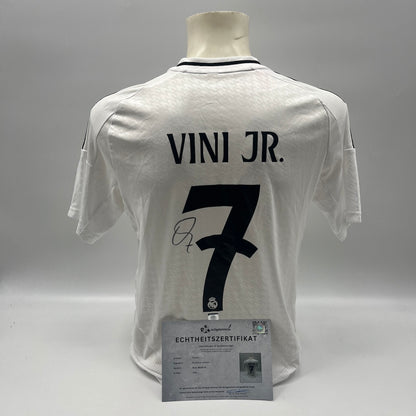 Real Madrid Trikot Vinicius Junior signiert Autogramm Adidas COA 176