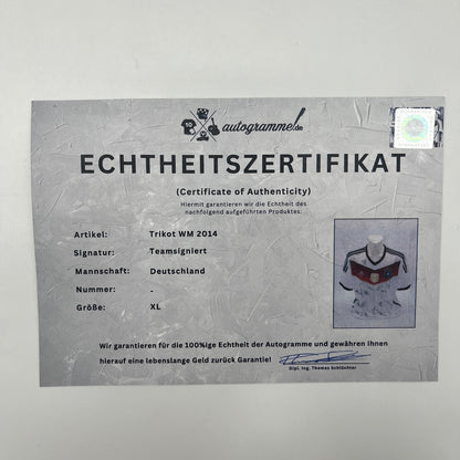 Deutschland Trikot WM 2014 Teamsigniert Autogramm DFB Weltmeister Adidas XL