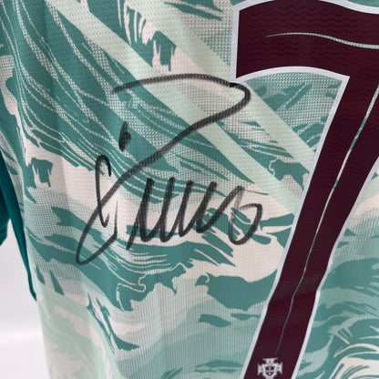 Portugal Trikot WM 2026 Cristiano Ronaldo signiert Autogramm COA weiß L