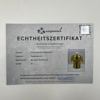 BVB Trikot 2016/2017 Teamsigniert Borussia Dortmund Puma M
